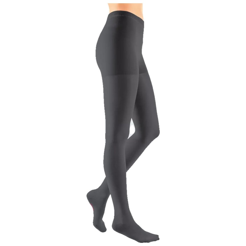 medi mediven forte Compression Pantyhose | Class 2 | Size V | Anthracite | Small Foot | Short | No Grip Band
