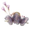Purple Alloy Butterfly Hair Clip view 1