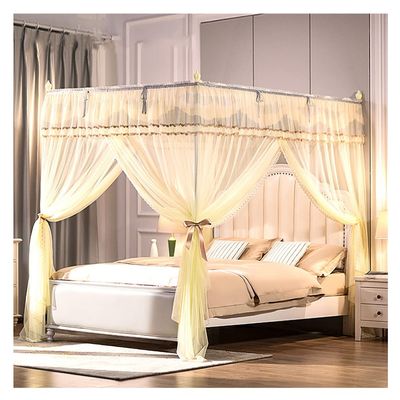 Bed Canopy, Freestanding Mosquito Net, Courtyard-Style Lace Tent with Sturdy Stand, Easy to Assemble and Disassemble (Size: 120 x 200 x 200 cm)