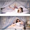 Bed Canopy, Freestanding Mosquito Net, Courtyard-Style Lace Tent with Sturdy Stand, Easy to Assemble and Disassemble (Size: 120 x 200 x 200 cm) view 2