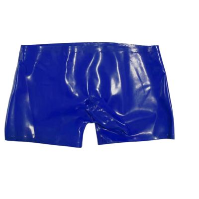 Sexy Men's Latex Boxer Shorts with Condom-Style Rubber Underwear