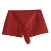 AZRLZP Sexy Men's Latex Boxer Shorts with Condom-Style Rubber Underwear view 1