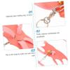 INOOMP 2-Piece Lizard Leash Set with Adjustable Harness view 3