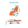 Adjustable Heavy-Duty Folding Zero-Gravity Lounge Chair for Office, Camping, and Garden view 3