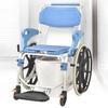 Shower Commode Wheelchair with 22-Inch Wheels, Padded Seat view 2