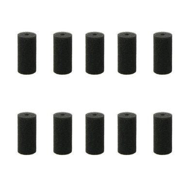 Paowsietiviity Cotton Aquarium Filter Sponge, Portable Replacement, Round, Straight, Removable, 10 pcs, L