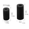 Paowsietiviity Cotton Aquarium Filter Sponge, Portable Replacement, Round, Straight, Removable, 10 pcs, L view 4