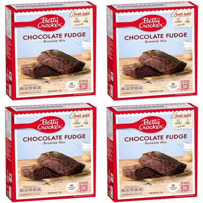 Chocolate Fudge Brownie Mix, 4 x 415 g