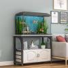 Aquarium Stand for 10-, 20-, and 30-Gallon Tanks, Heavy-Duty Metal and Wood Rack with Storage Cabinet, 80 x 50 x 70 cm, Color #2 view 1
