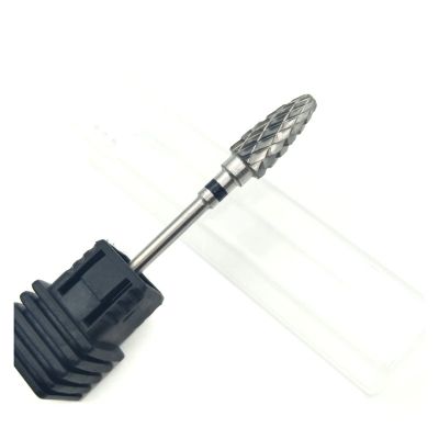 Aqxyedc 3/32" Carbide Nail Drill Bit, Rotary Manicure Bit, XC Black
