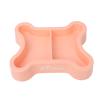 Double Cat Bowl, Bone-Shaped Pet Bowl view 1