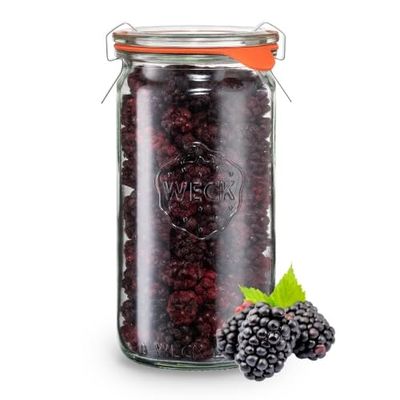 Organic Freeze-Dried Blackberries 30 g in a Weck Jar