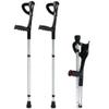 KANBUN Foldable Forearm Crutches for Adults, Lightweight Aluminum, Height-Adjustable, Ergonomic Wrist Comfort, Warm Life view 1