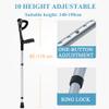KANBUN Foldable Forearm Crutches for Adults, Lightweight Aluminum, Height-Adjustable, Ergonomic Wrist Comfort, Warm Life view 2