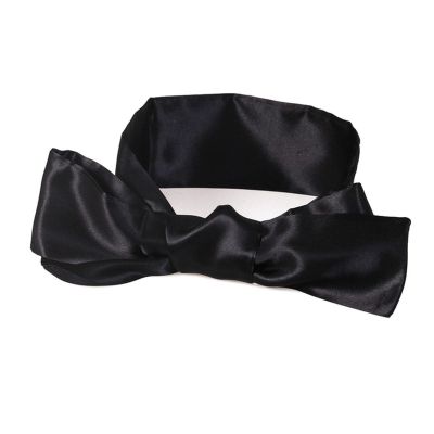 Satin Sleep Mask with Adjustable Eye Band, Black