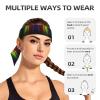 Rainbow Neon Printed Sport Headbands for Men and Women view 4