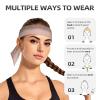 Blush Pink Rose Gold Printed Sports Headbands view 4