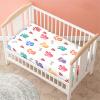 Odot Fitted Crib Sheet, Paw Print Pattern, Love Heart, 70 x 140 x 20 cm view 4