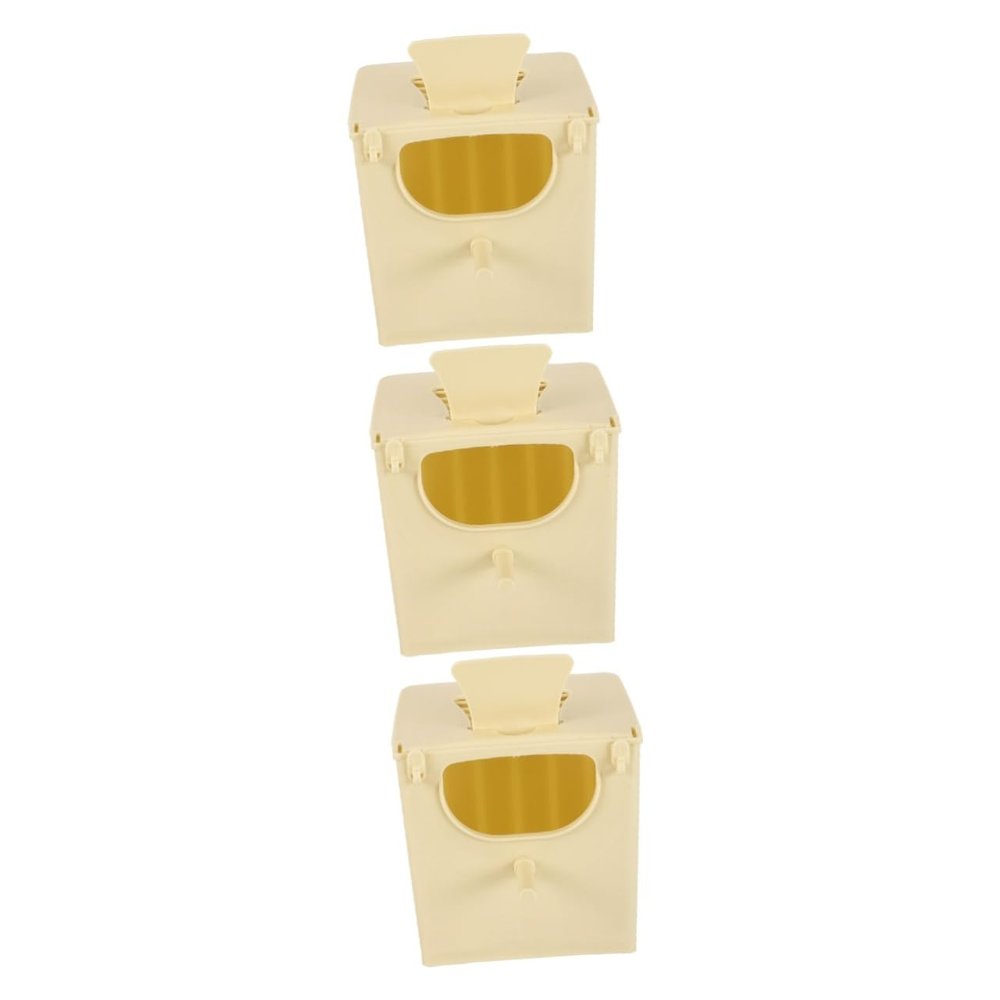 Kisangel 3-Pack Hanging Plastic Bird Nesting Boxes