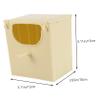 Kisangel 3-Pack Hanging Plastic Bird Nesting Boxes view 4