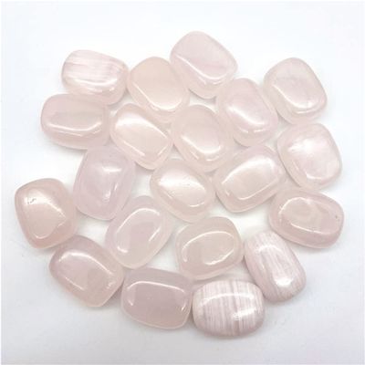 IDGTTLDF Beautiful 100 g Natural Pink Calcite Palm Power Tumbled Stone, Full Texture