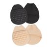 Non-Slip Forefoot Pads, 2 Pairs, Cotton and Silicone, Women's, Black view 1