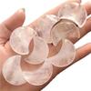 IDGTTLDF PEIQIYIN Natural Clear Quartz Moon-Shaped Crystal Ornaments, 8-Piece Set view 1