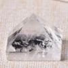 AUOQKQUT Natural Fluorite Quartz Crystal Pyramid, Yellow Urine, 1 Piece view 2