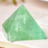 AUOQKQUT Natural Fluorite Quartz Crystal Pyramid, Yellow Urine, 1 Piece view 4