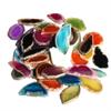 AUOQKQUT Natural Magic 5-Piece Natural Polished Agate Crystal Discs and Quartz Pendant, Irregular, 35 cm Home Decor view 3