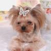 Handmade Dog Hair Clips, Double Butterfly, 10 Pieces view 4