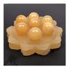IDGTTLDF Natural Topaz Lotus Seven-Star Array Creative Textured Topaz Ball for Home Decor view 4