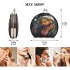 NYYYTTTEU Christmas-Style Lizard Makeup Compact Mirror for Handbags, Foldable Travel Pocket Mirror view 2