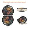 NYYYTTTEU Christmas-Style Lizard Makeup Compact Mirror for Handbags, Foldable Travel Pocket Mirror view 3