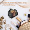 NYYYTTTEU Christmas-Style Lizard Makeup Compact Mirror for Handbags, Foldable Travel Pocket Mirror view 4