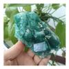 ICXLPMC Natural Green Fluorite Crystal Rough Natural Stone Specimen Cluster, 300–350 g view 1