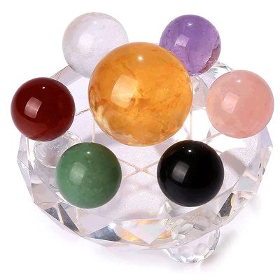 ICXLPMC 7-Piece Crystal Collection with Stand, 5.9 cm, Gift Set