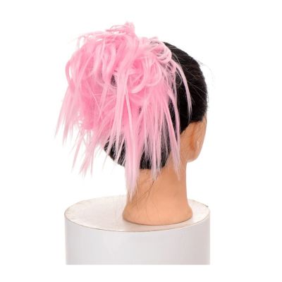 Synthetic Chignon Hairpiece for Women, Messy Bun Extension with Elastic Band
