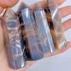 Natural Black Moonstone Crystal Tower with Gold Stripes, 1 Piece view 4