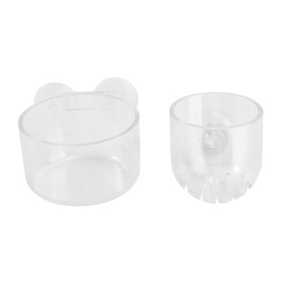 Milisten 2-Pack Acrylic Aquarium Feeders