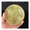 ICXLPMC Natural Crystal Quartz Rainbow Citrine Sphere for Home and Aquarium Decor view 2