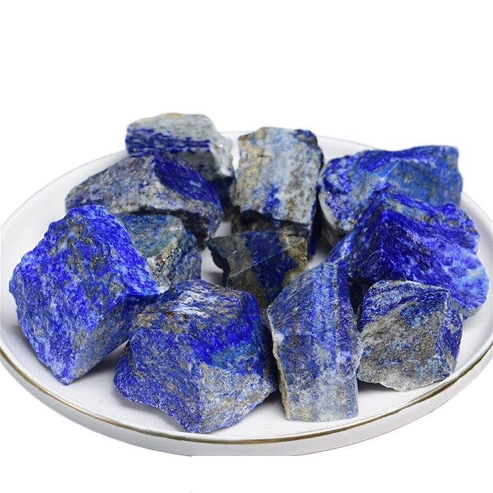 AUOQKQUT Natural Lapis Lazuli Stone Crystal, Blue, Rough, 60–70 g