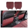 MNBHJGR 2-Piece Car Seat Back Protectors for VW Passat B8 2015–2024, Kick Mats with Pockets, Waterproof Leather, B Red view 1
