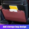 MNBHJGR 2-Piece Car Seat Back Protectors for VW Passat B8 2015–2024, Kick Mats with Pockets, Waterproof Leather, B Red view 2