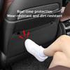 MNBHJGR 2-Piece Car Seat Back Protectors for VW Passat B8 2015–2024, Kick Mats with Pockets, Waterproof Leather, B Red view 3