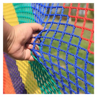 DTVEW Knotless Polyester Safety Net, 0.8 x 3 m, 4 cm Mesh / 4 mm Rope