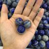 ICXLPMC Home Natural Small Blue Lapis Lazuli Quartz Sphere Crystal Ball Stone 2cm (Set of 3) view 4