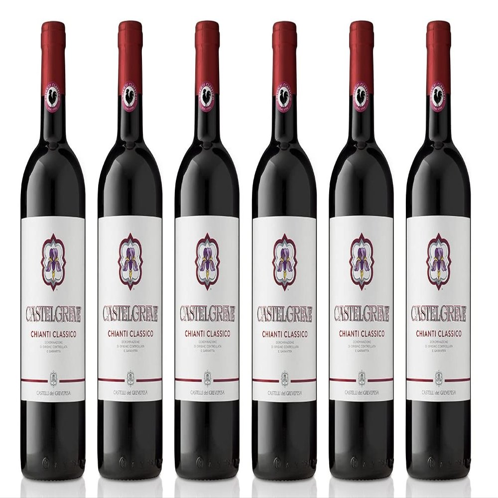6 x 0.75 L - 2023 Vintage - Castelli del Grevepesa Castelgreve Chianti Classico D.O.C.G. - Tuscany, Italy - Dry Red Wine