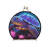 NYYYTTTEU Purple Sea Turtle Foldable Compact Makeup Mirror view 1