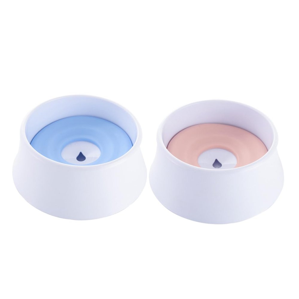 BESPORTBLE Splash-Proof Removable Pet Water Bowl in Pink